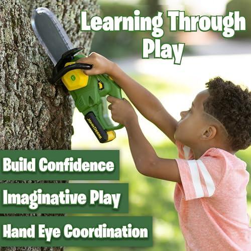 Exploring the Fun with John Deere's Realistic Chainsaw Toy